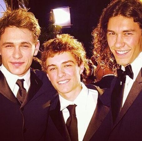 James Franco with David Franco and Tom Franco.
